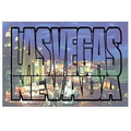 Las Vegas City Scape Photo Hand Mirror (2" x 3")